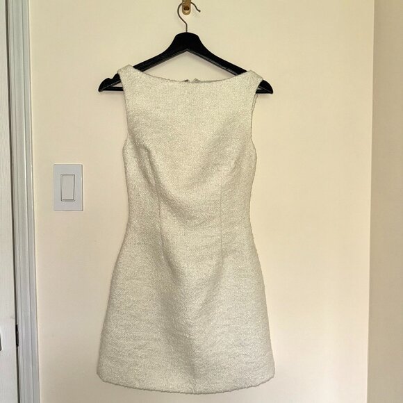 Angela Textured Boucle Mini Dress - MESHKI - Picture 2 of 9